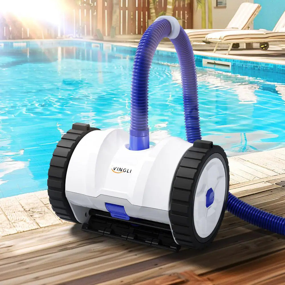 Automatic Suction Pool Vacuum for Plat Pool Climbs Walls with 39. 6Ft Hose