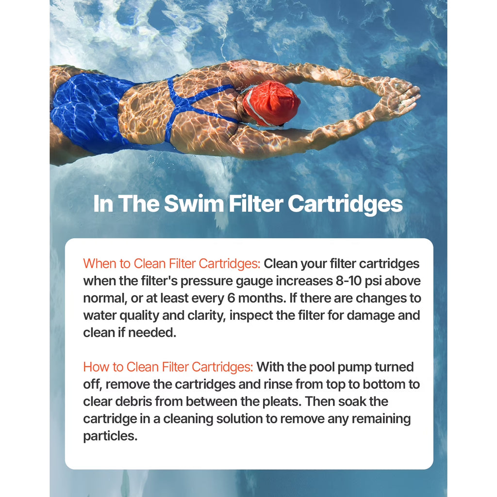 4Pcs Pool Filter Cartridge, Quadruple 105 Sq. Ft, Hot Tub and Spa Filter Cartridge Replacement, Pentair CCP320, Pleatco Pcc80-Pak4L, for Children & Animals, Simple to Maintain