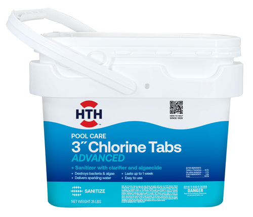 (2 Pack)  3-Inch Chlorine Tablets Advanced — Tablets (Form), 25 Lb — Chlorinating Tablets (Pool Chemical Type) to Sanitize Pool Water