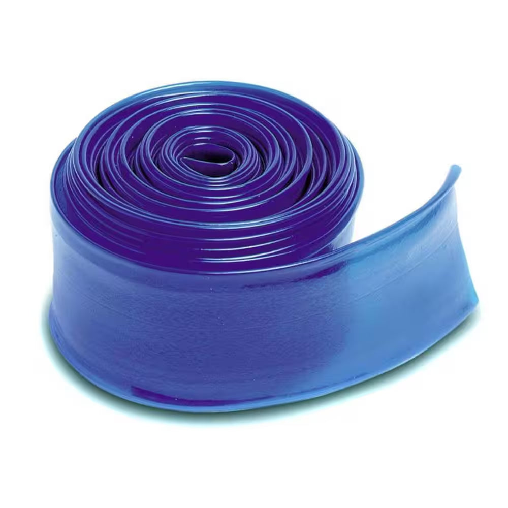 50 Ft. X 2 In. Heavy-Duty PVC Swimming Pool Filter Backwash Hose in Blue