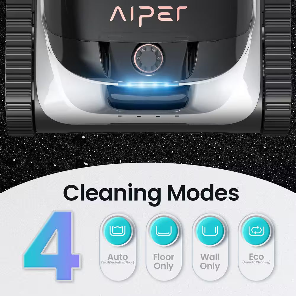Scuba N1 Cordless Robotic Pool Vacuum-Automatic Pool Vacuum for In-Ground Pools up to 1600 Sq. Ft. White