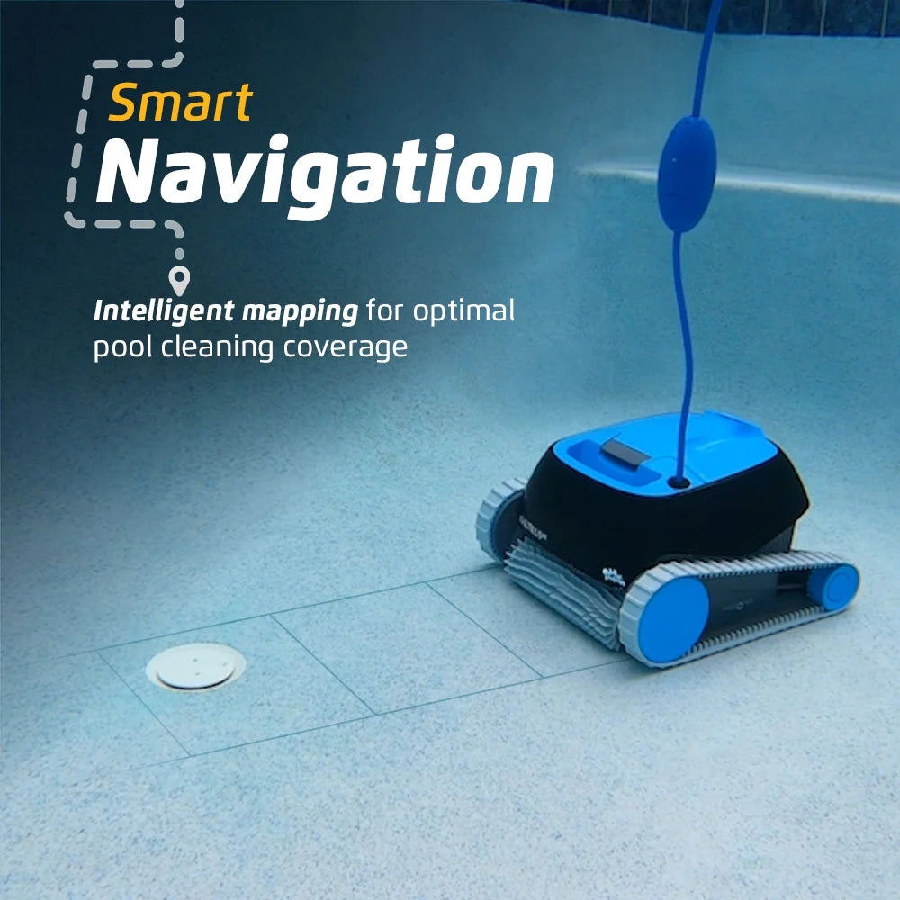 Nautilus CC Robotic Pool Vacuum Cleaner All Pools up to 33 FT - Wall Climbing Scrubber Brush