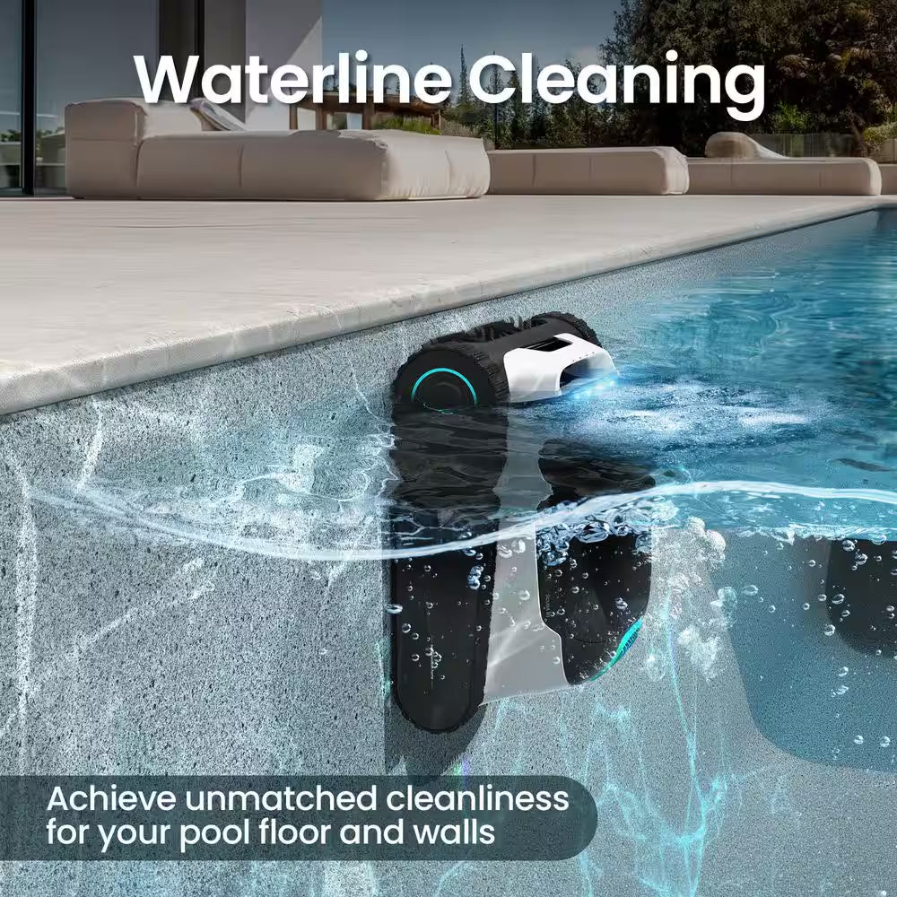 Scuba N1 Cordless Robotic Pool Vacuum-Automatic Pool Vacuum for In-Ground Pools up to 1600 Sq. Ft. White