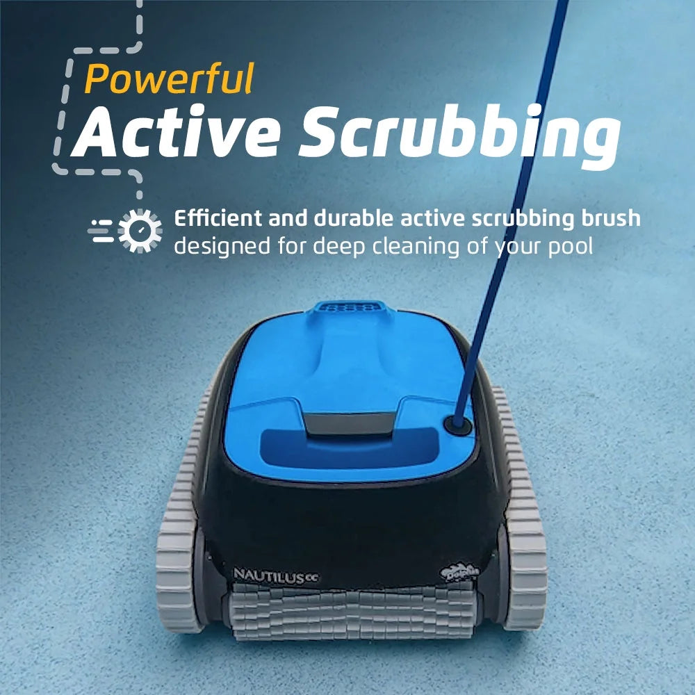 Nautilus CC Robotic Pool Vacuum Cleaner with Universal Caddy — Easy to Transport and Store Your  — Ideal for Above/In-Ground Pools up to 33 FT in Length