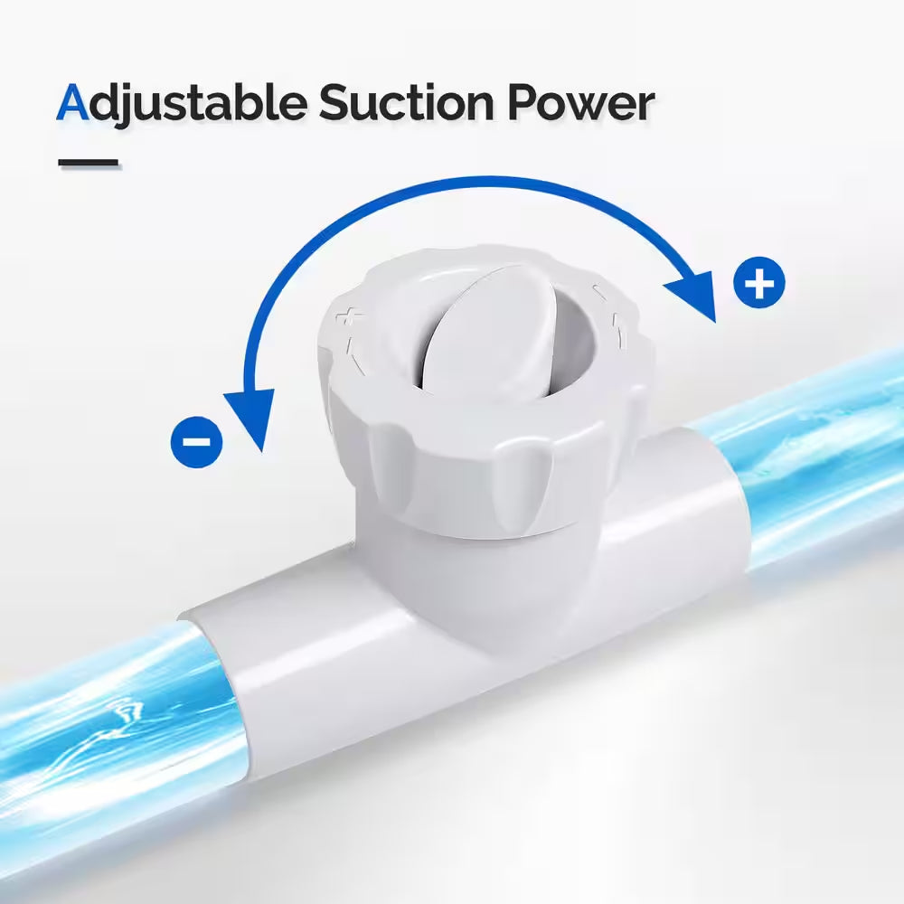 Automatic Suction Pool Vacuum for Plat Pool Climbs Walls with 39. 6Ft Hose