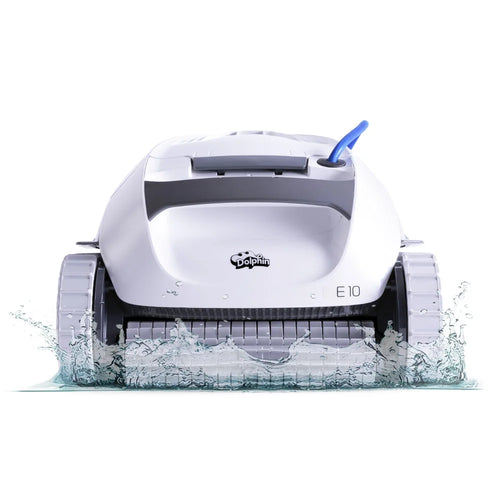 (2026 Model) E10 Automatic Robotic Pool Vacuum Cleaner, Active Scrubber Brush, Ideal for Above-Ground Pools up to 30Ft in Length
