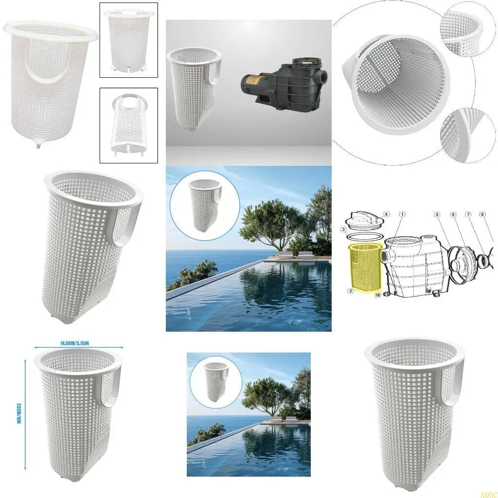 A0NC Replacement Basket Pool Pumps Filter Basket High Capacity Debris Collection