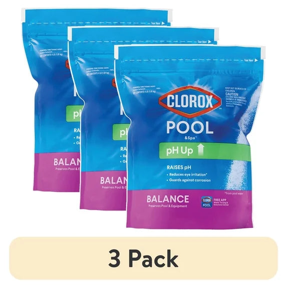 (3 Pack)  Pool&Spa Ph up Balancers Granules for Increasing Ph Levels 4 Lb Bag