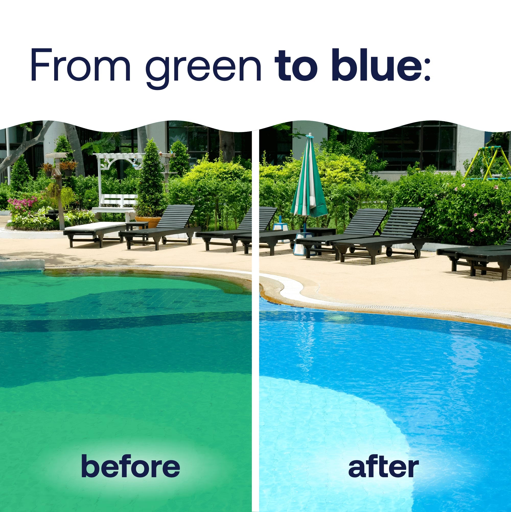 Green to Blue Pool Shock Kit — Granules (Form), 4 Lb — Pool Shock Treatment for Algae Removal and Water Clarification