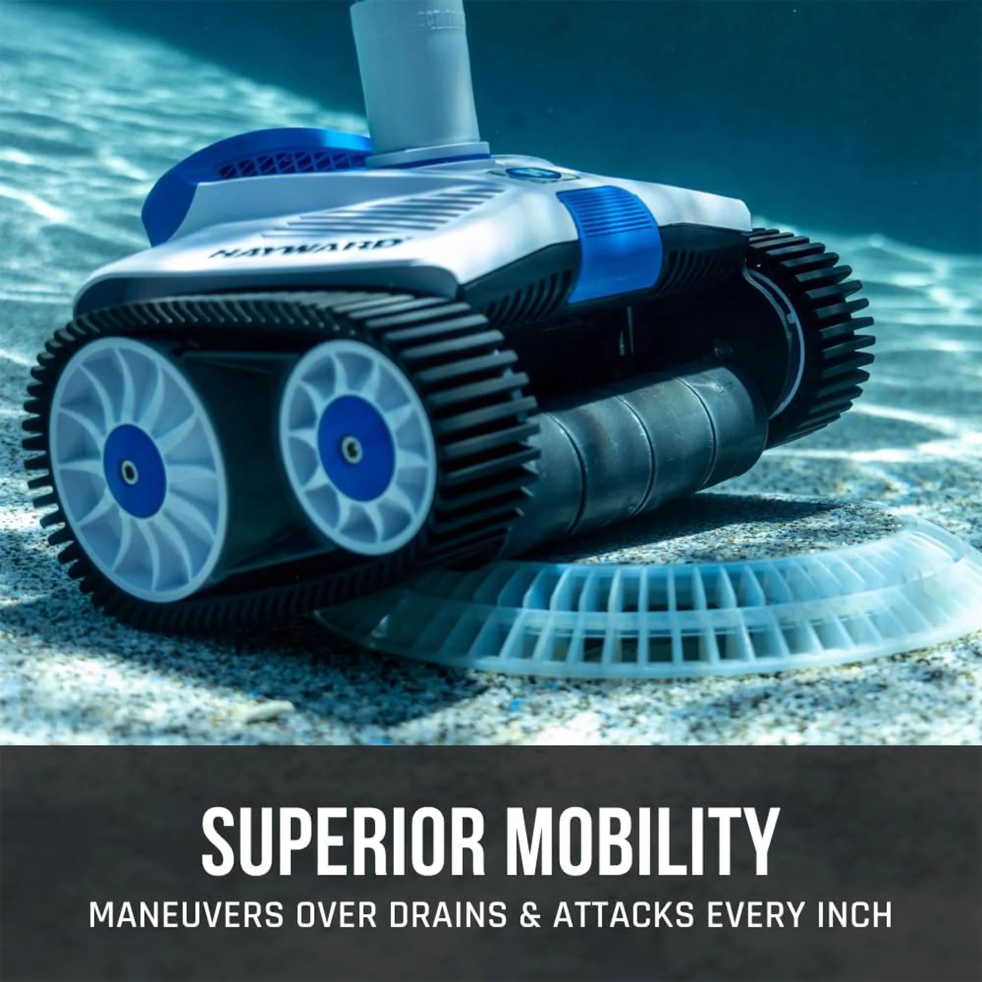 Tracvac Lightweight in Ground Pool Suction Vacuum Cleaner, White