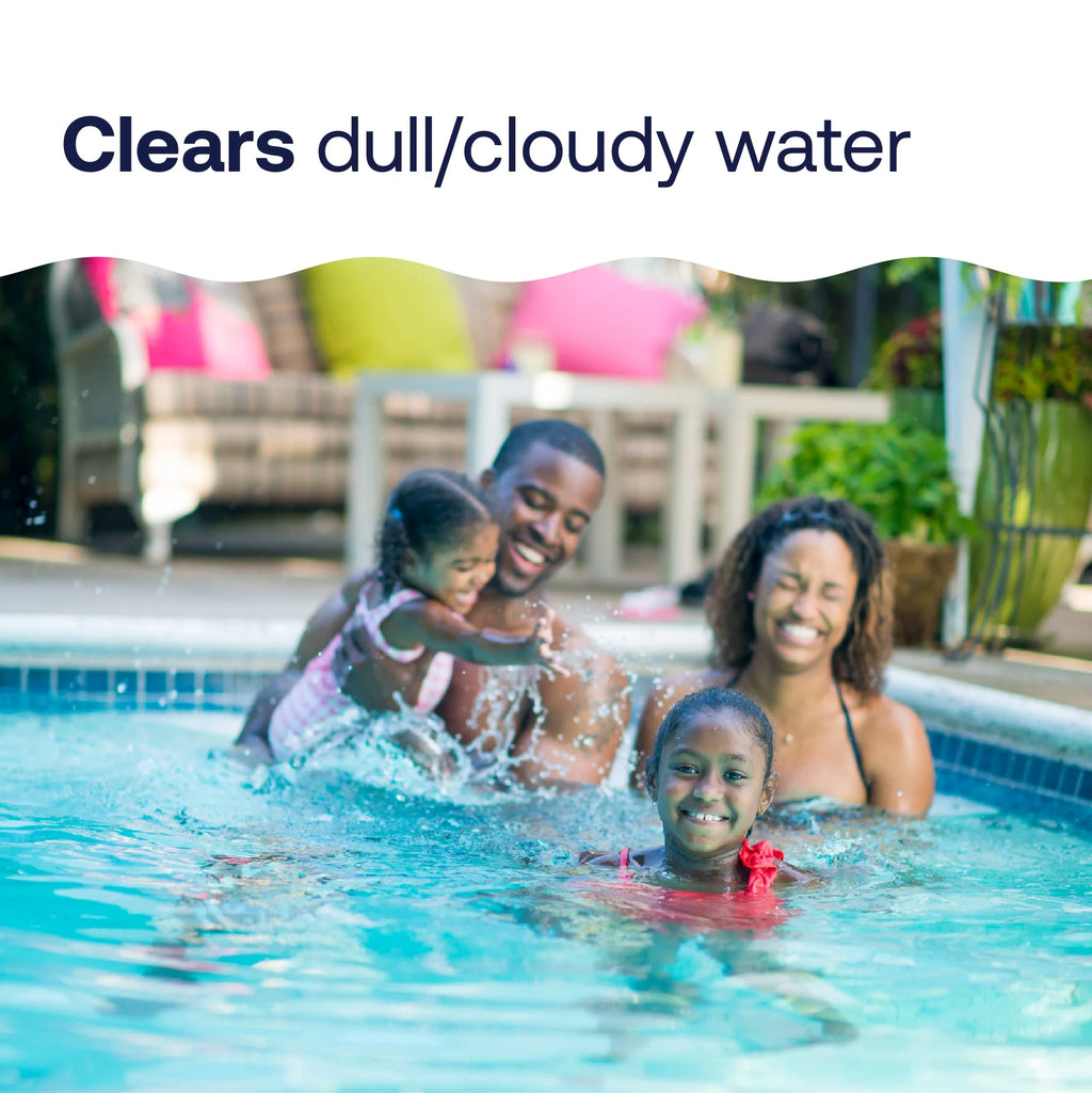 Drop Out Flocculant — 28 Oz Liquid Pool Clarifier — Removes Fine Particles to Clear Cloudy Water