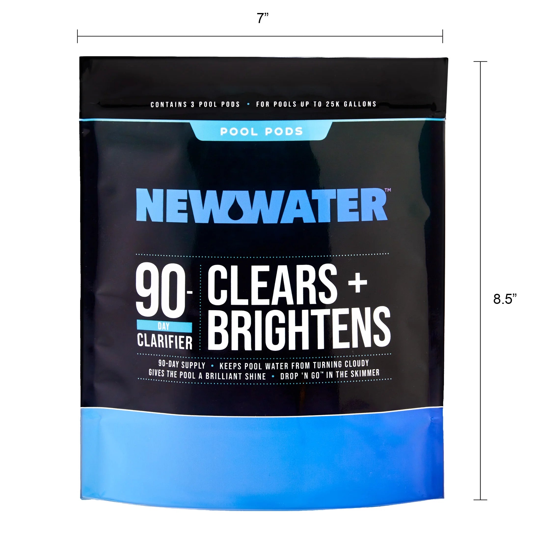 90-Day Water Clarifier Pool Pods for Swimming Pools (3 Pack)