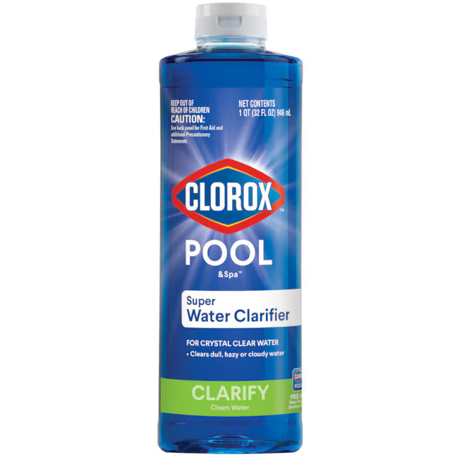 Clorox Pool&Spa Liquid Super Water Clarifier - 32 Oz for Crystal Clear Pool Water