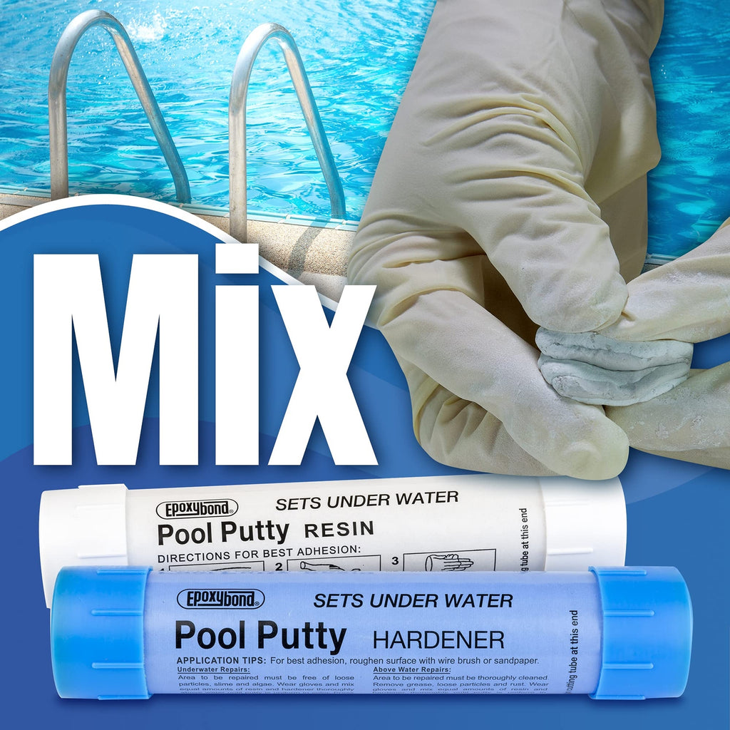 Pool Putty 14 Oz Underwater Leak Repair Bonding Adhesive Fix Cracks Tiles