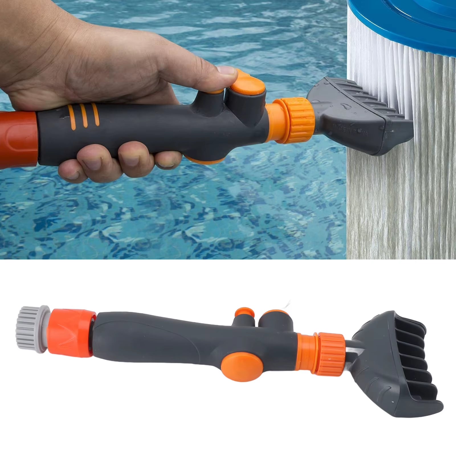 Pool Cartridge Filter Cleaner Filter Cleaning Hose Attachment Tool Efficient Easy Reusable for Spa