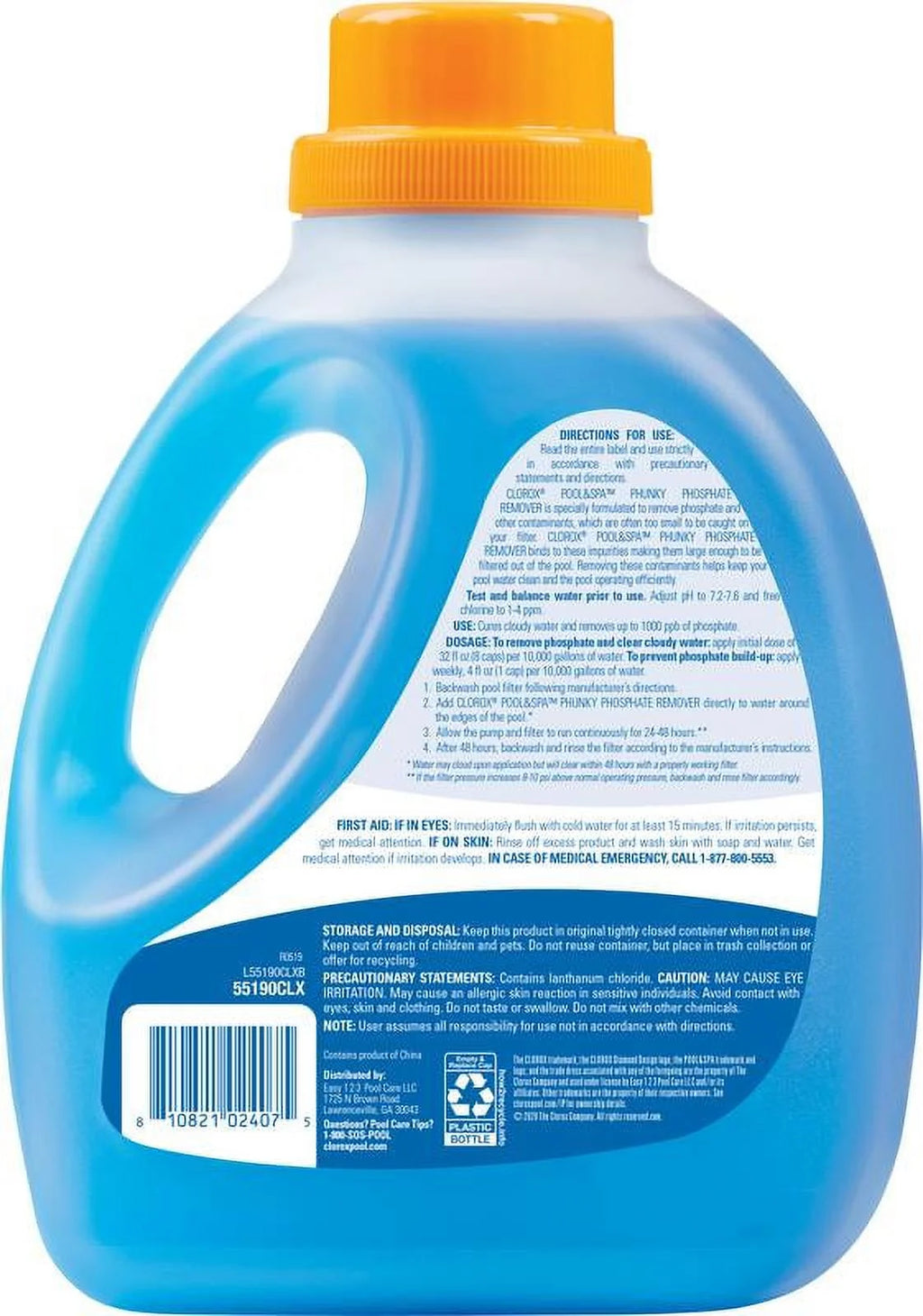 Liquid Phunky Phosphate Remover Pool Clarifier Chemicals for Swimming Pools, 92 Oz Bottle