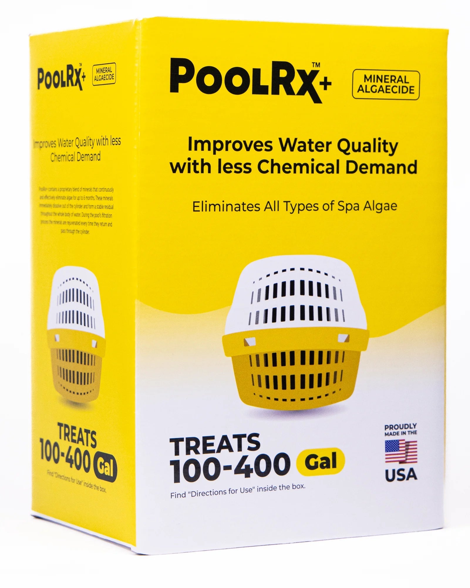 (2 Pack) + Yellow/White 6-Month Swimming Pool & Spa Mineral Algaecide, 1 Tablet Treats 100-400 Gallons