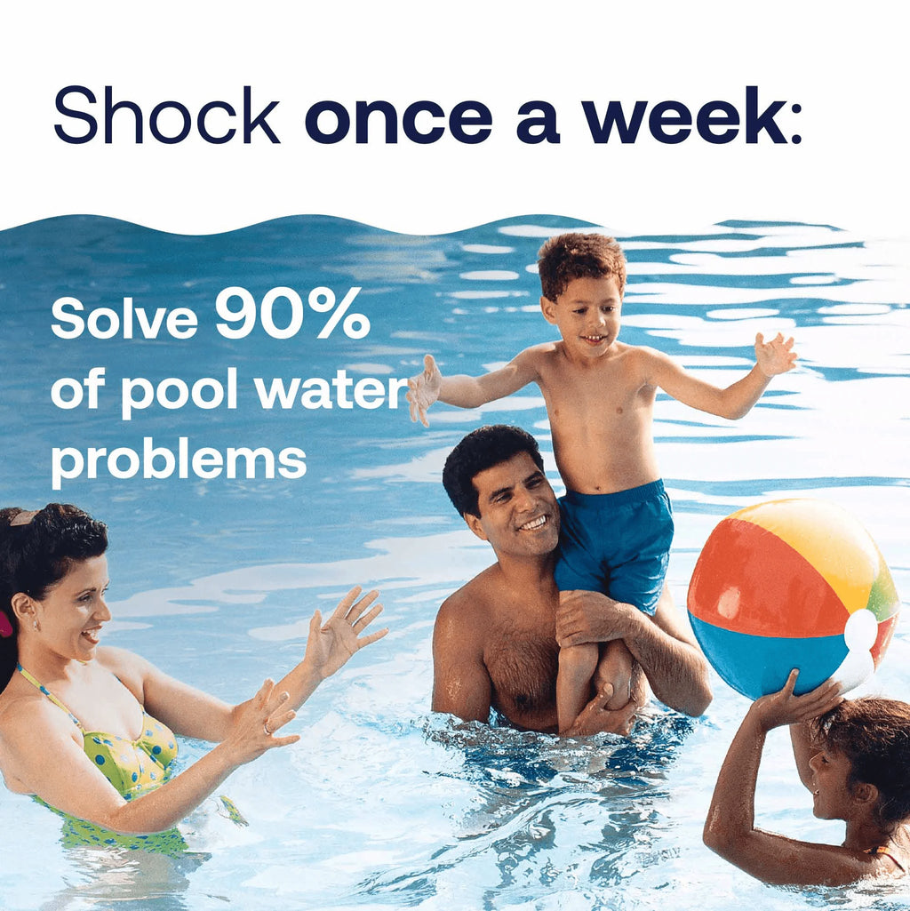 Green to Blue Pool Shock Kit — Granules (Form), 4 Lb — Pool Shock Treatment for Algae Removal and Water Clarification