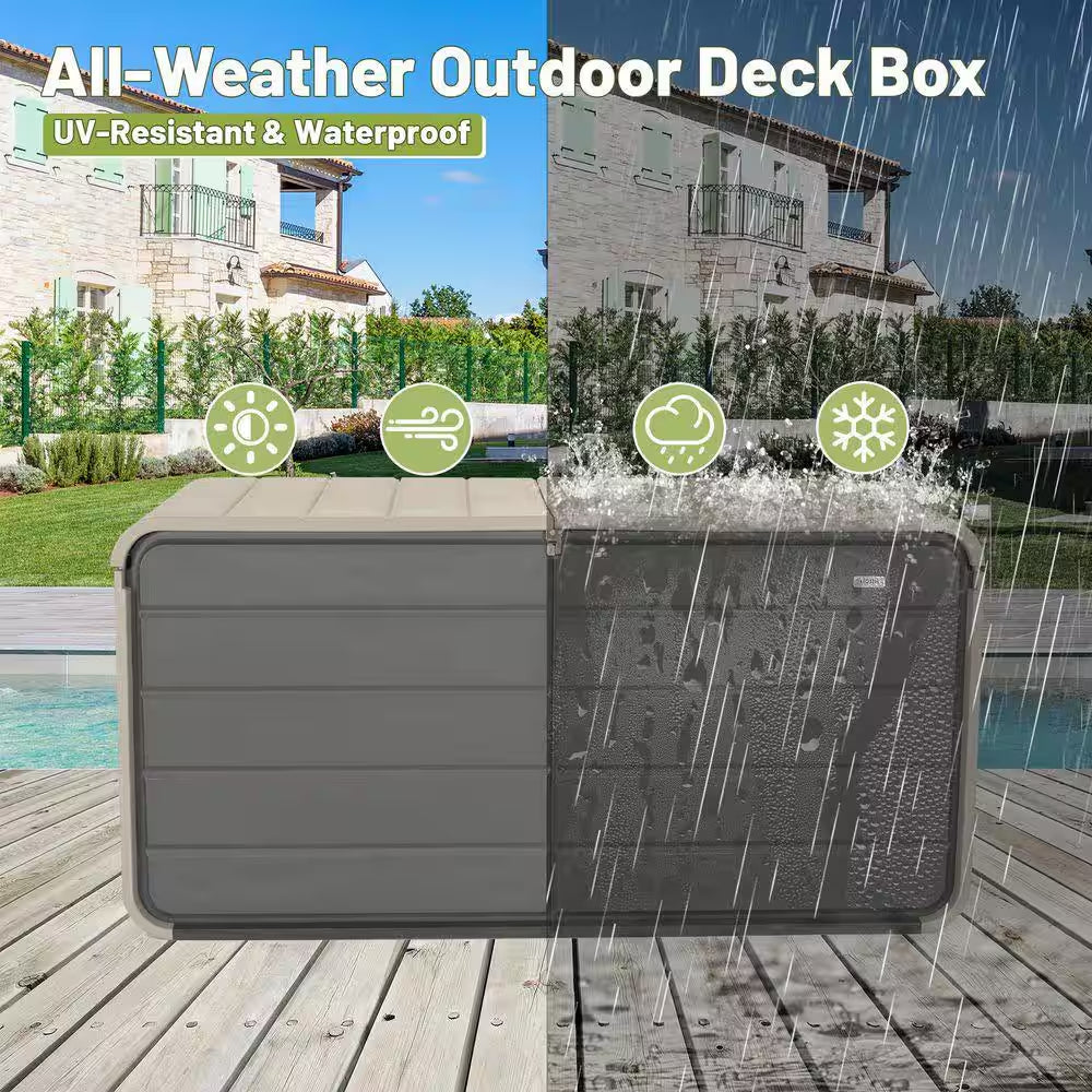 260 Gal. Gray Deck Box