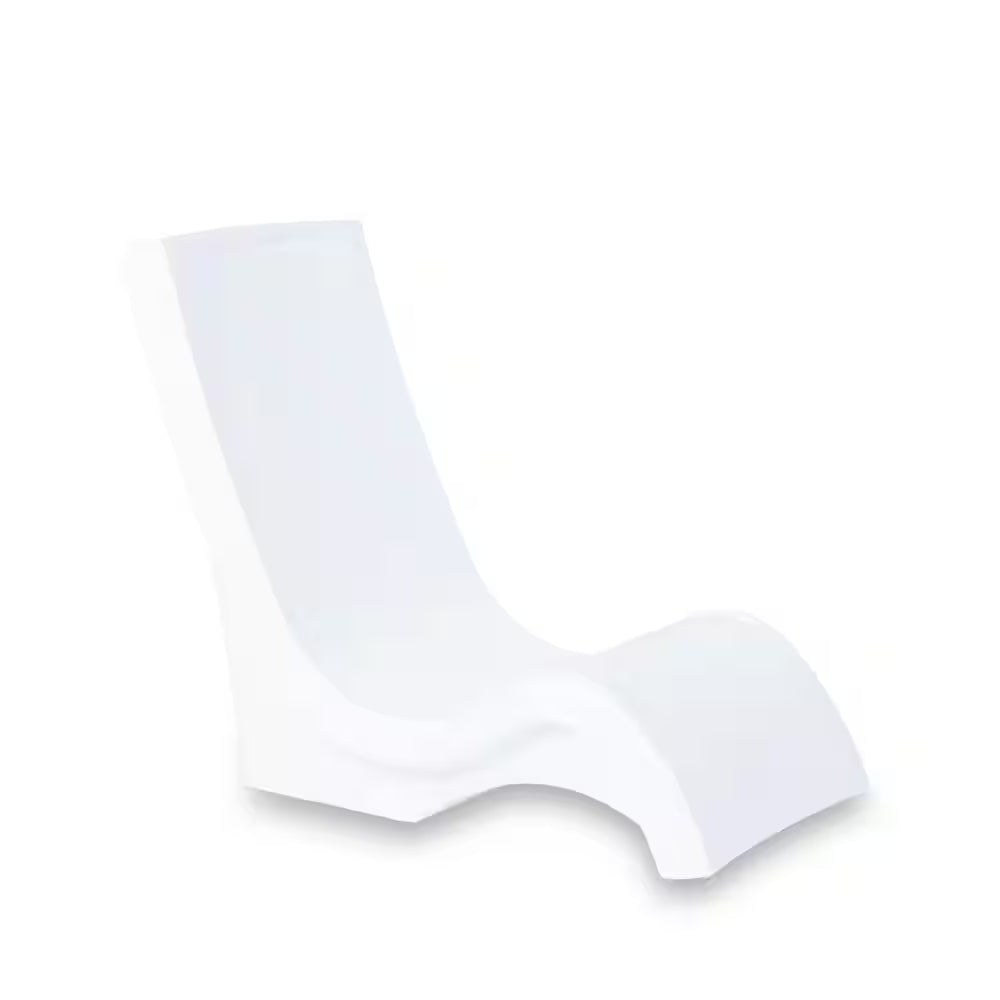 Vero In-Pool and Patio Outdoor Plastic Beach Chair White