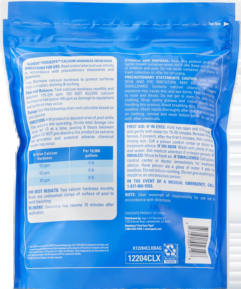 Calcium Increaser Pool Water Balancers Granules, 4 Lb Bag