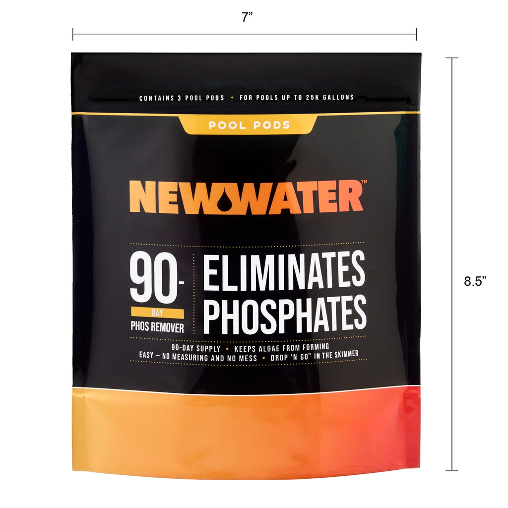 90-Day Phosphate Remover Pool Pods, Dry Concentrated Formula for Swimming Pools, 3 Pack