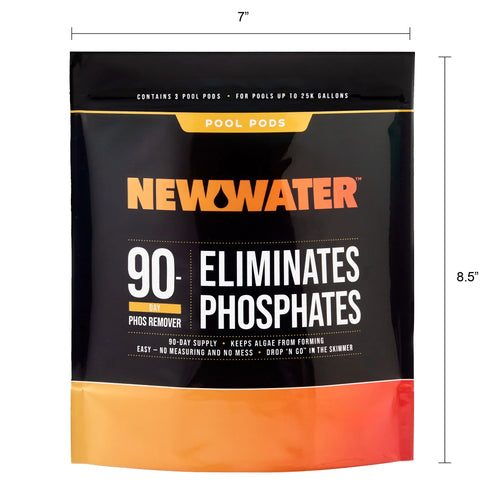 90-Day Phosphate Remover Pool Pods, Dry Concentrated Formula for Swimming Pools, 3 Pack