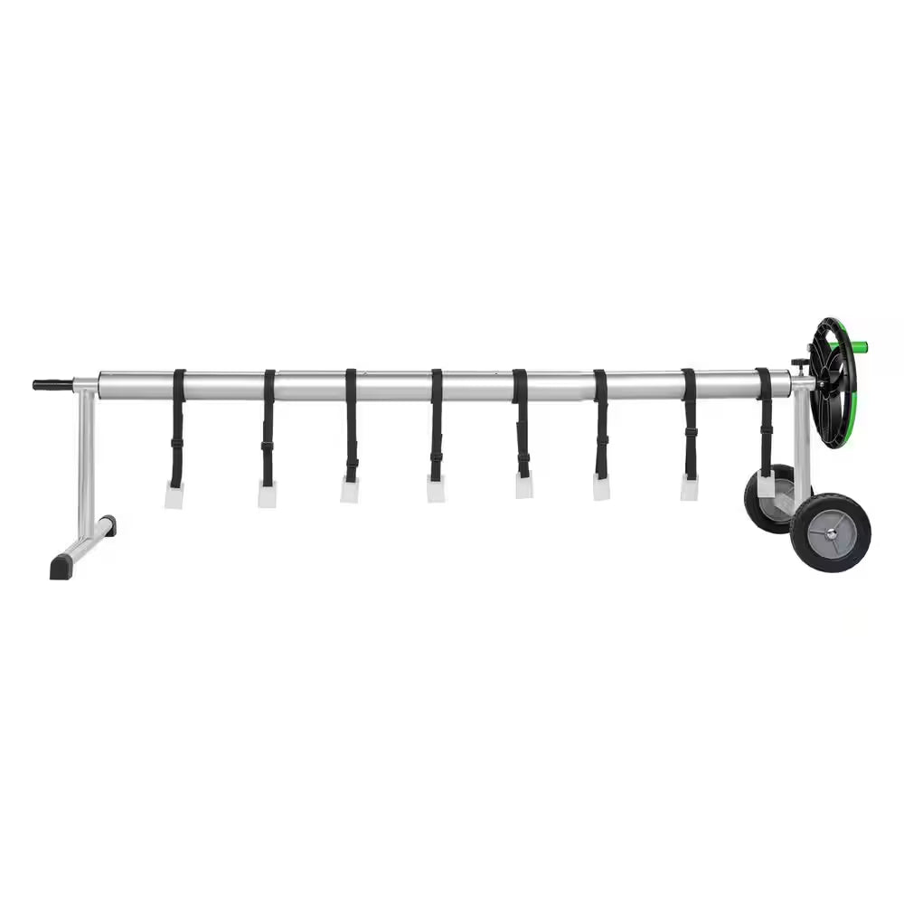 18 Ft. Aluminum Stainless Steel Solar Cover Reel for Inground Swimming Pool