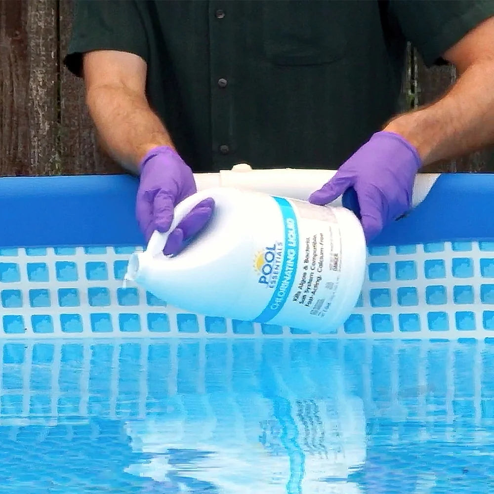 (2 Pack)  Chlorinating Liquid for Swimming Pools, 1 Gallon