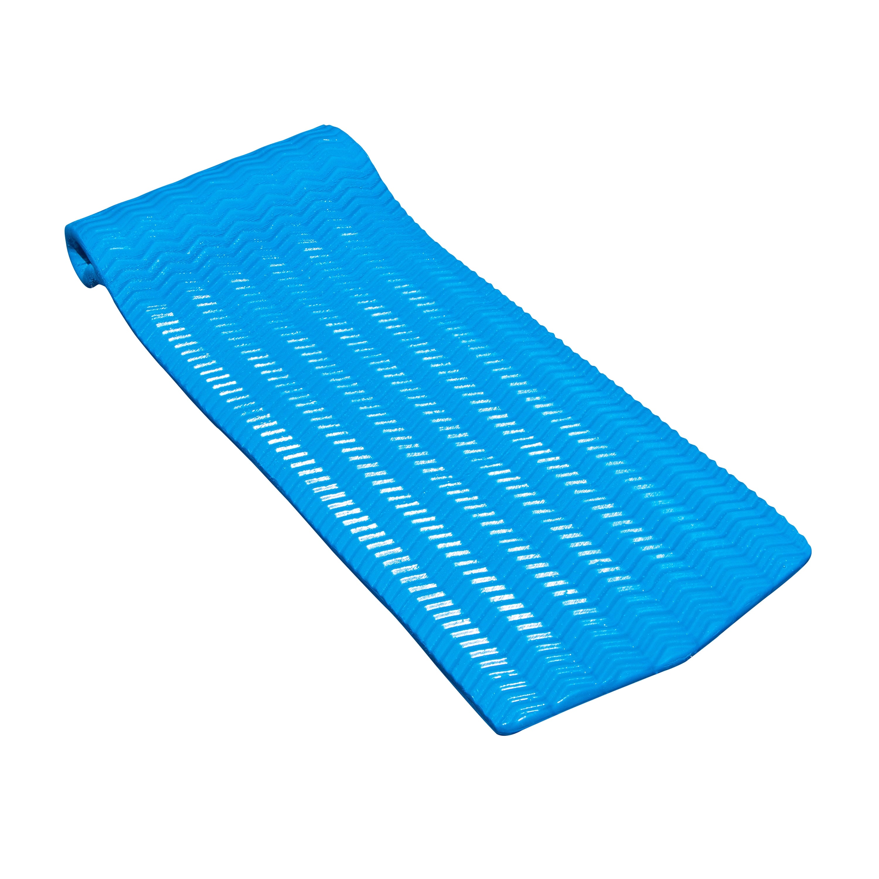 ORIGINAL Foam Pool Float for Adults | Eva Float Floating Pool Mattress | Blue | Non-Sticky Foam | Includes Drawstring Storage Bag & Adjustable Pillow | Foam Pool Float | Pool Mat Adult