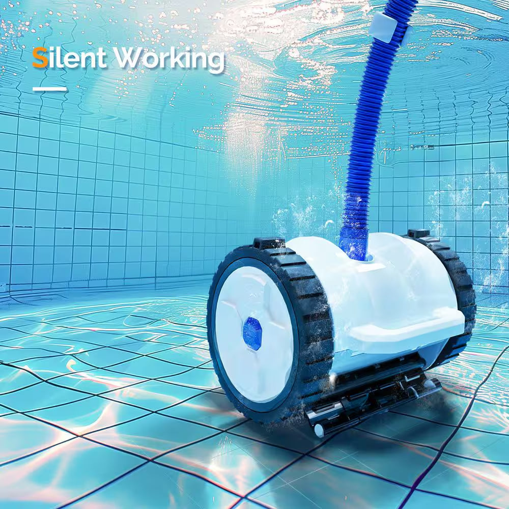 Automatic Suction Pool Vacuum for Plat Pool Climbs Walls with 39. 6Ft Hose