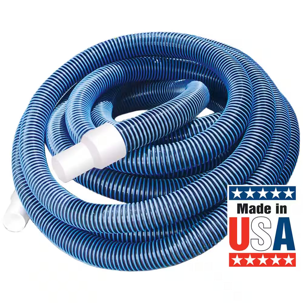 50 Ft. X 1-1/2 In. Heavy Duty In-Ground Pool Vacuum Hose with Swivel Cuff