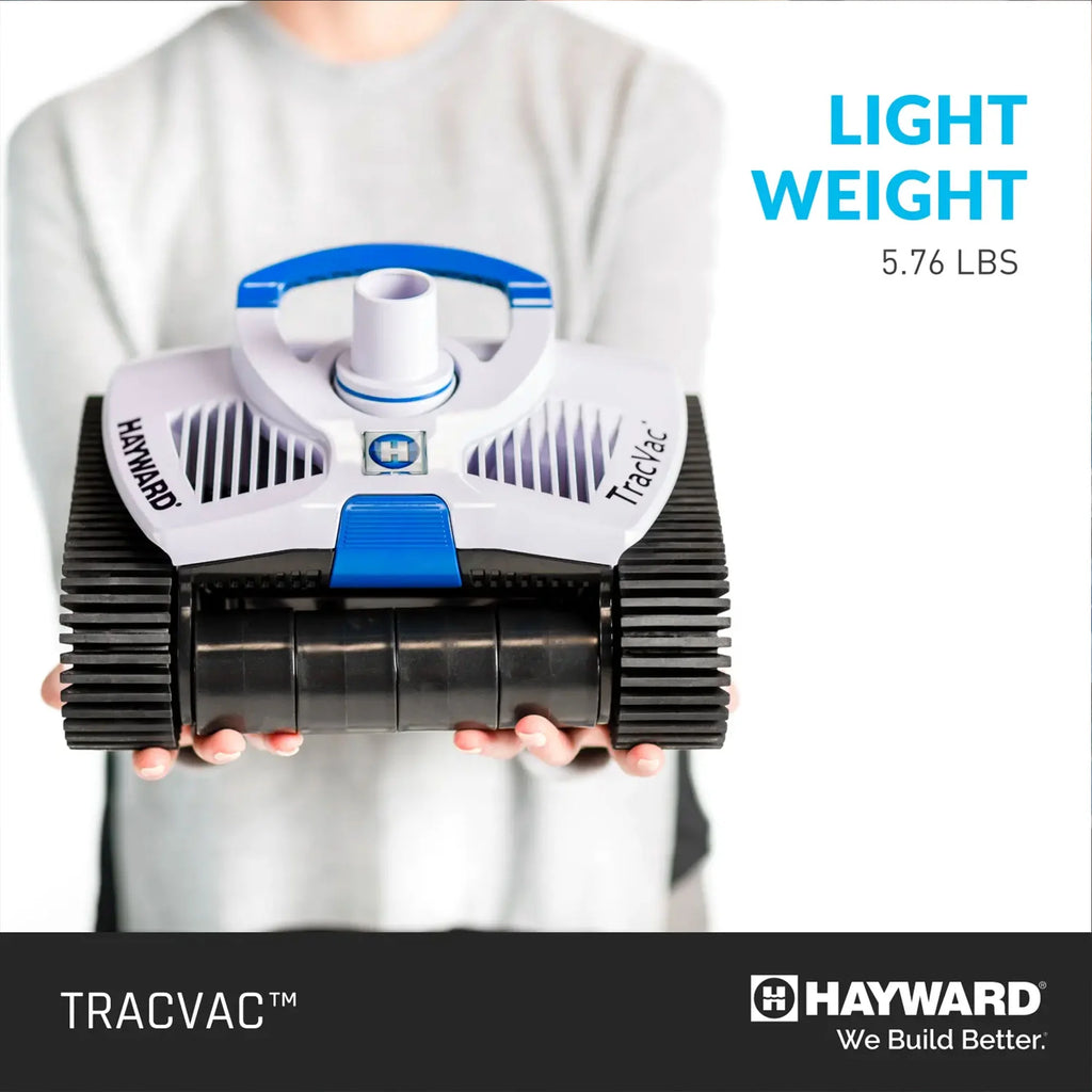 Tracvac Lightweight in Ground Pool Suction Vacuum Cleaner, White