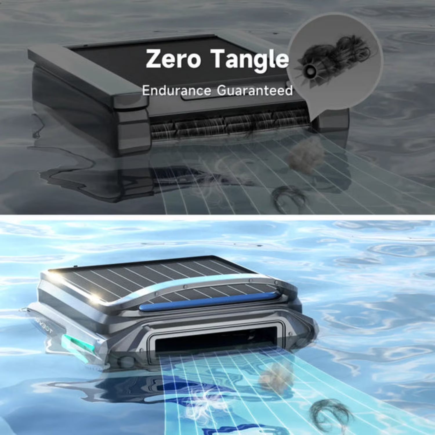 F1 Solar-Powered Robotic Pool Skimmer, Automatic Surface Cleaner
