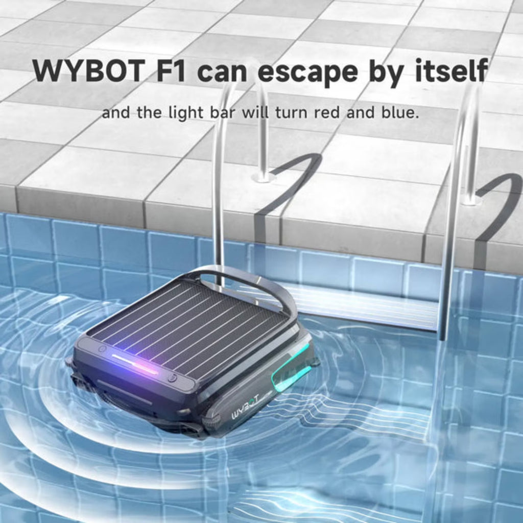 F1 Solar-Powered Robotic Pool Skimmer, Automatic Surface Cleaner
