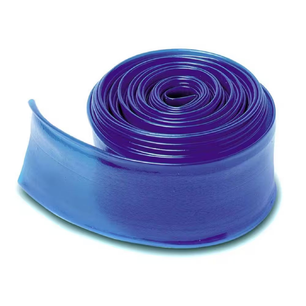 50 Ft. X 2 In. Heavy-Duty PVC Swimming Pool Filter Backwash Hose in Blue