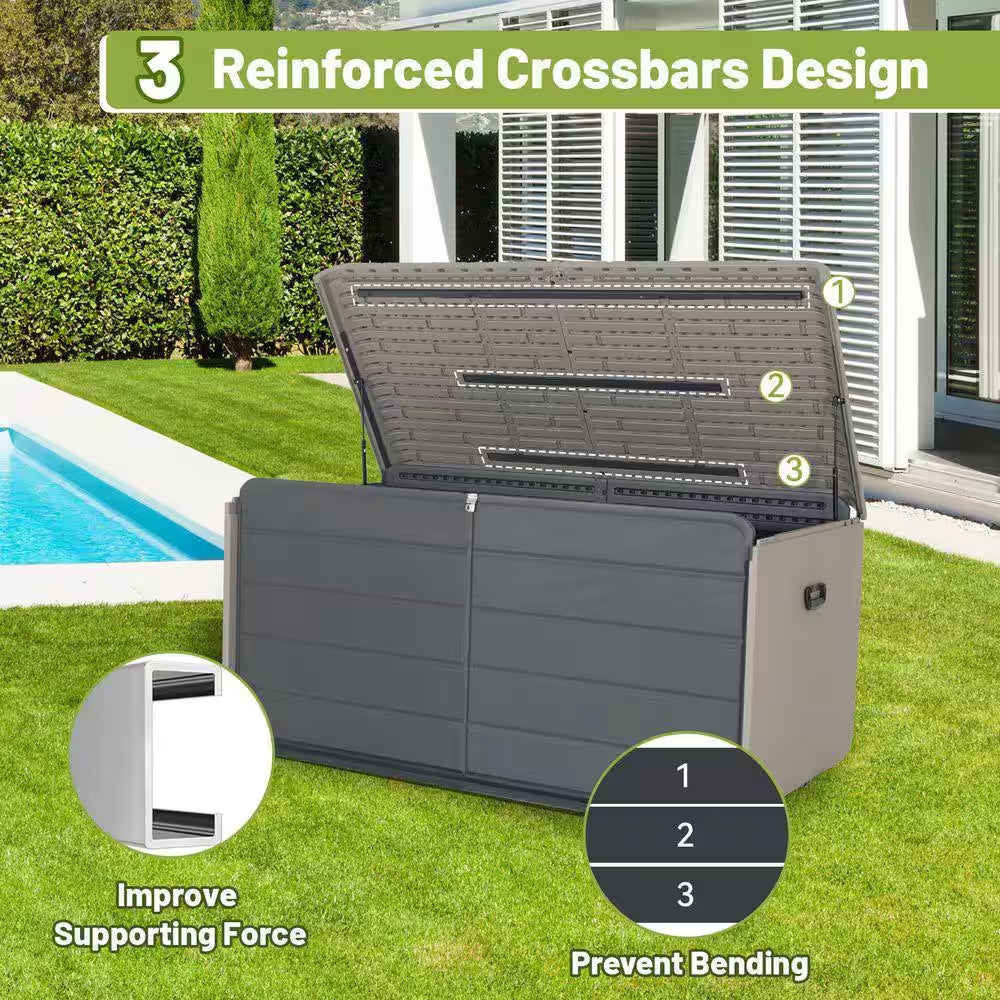 260 Gal. Gray Deck Box
