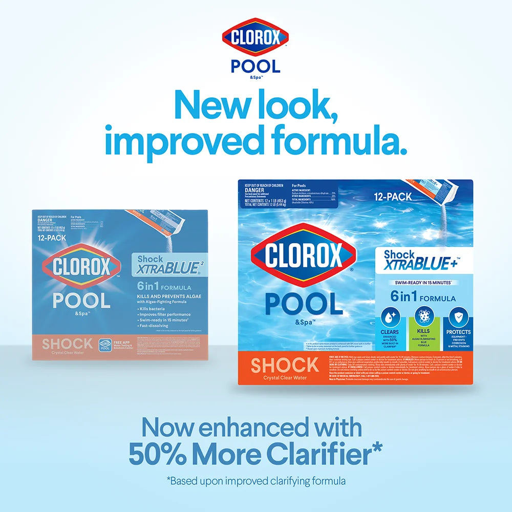 Shock Xtrablue+ Granules Swimming Pool Shock, 1Lb for Sanitization