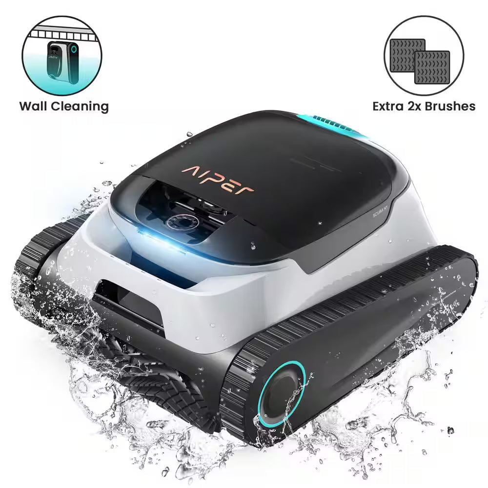 Scuba N1 Cordless Robotic Pool Vacuum-Automatic Pool Vacuum for In-Ground Pools up to 1600 Sq. Ft. White